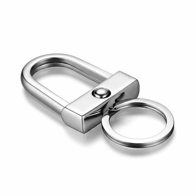 Portachiavi in metallo resistente in lega di zinco, che offre una presa sicura, robusta e comoda per le chiavi