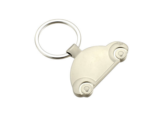 Catena chiave del metallo sveglio della moneta dell'automobile