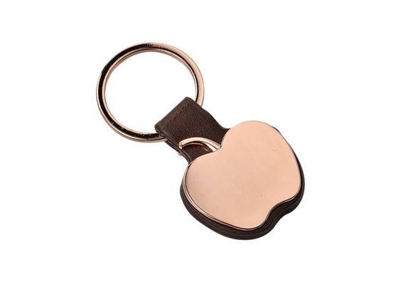 Catena chiave di cuoio dell'unità di elaborazione della lega di Pantone Rose Gold Key Rings Zinc