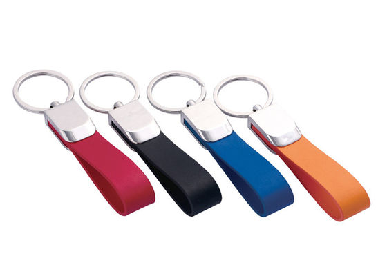 Anello portachiavi su ordinazione in lega di zinco delle catene di chiave della cinghia di cuoio dell'unità di elaborazione di Mini Key Holder