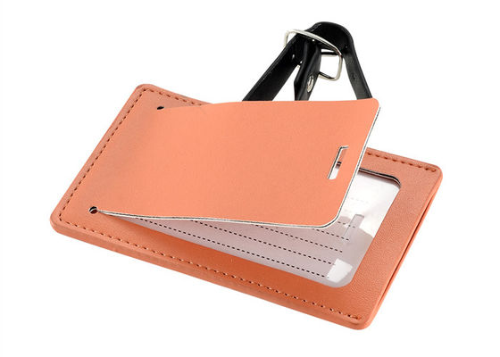 L'etichetta di cuoio dei bagagli di viaggio dell'unità di elaborazione ha personalizzato la serigrafia Logo Baggage Tag