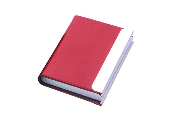Titolare della carta di cuoio variopinto Logo Metal Name Card Holder su ordinazione dell'unità di elaborazione di rettangolo