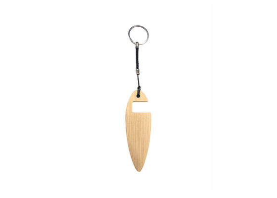 Anello portachiavi di legno del metallo del metallo del portiere del telefono del supporto della natura di colore di bambù del bambù