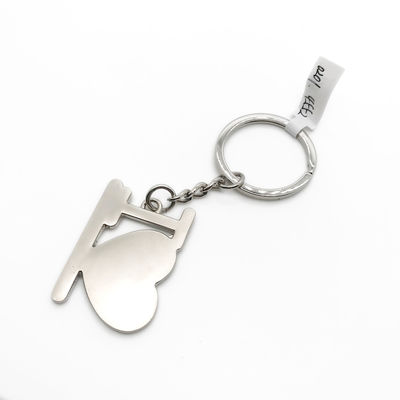 Disponibile OEM/ODM Heart Metal Key Ring Holder con pacchetto individuale