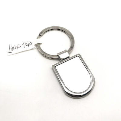 Elegante porta chiavi in metallo d' argento resistente e duraturo