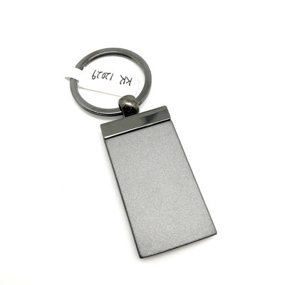 Porta chiavi in metallo personalizzabile con finitura nera e MOQ di 500