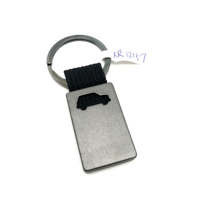 Porta chiavi in lega di zinco con finitura nera per prestazioni OEM / ODM