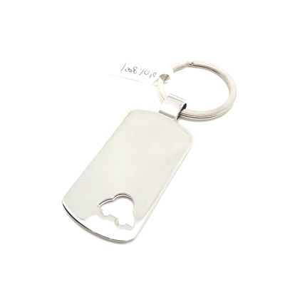 Disponibile porta chiavi in metallo come foto durevole