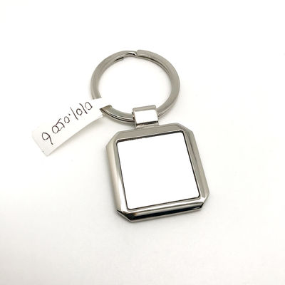 OEM/ODM Disponibile porta chiavi in metallo in argento con logo personalizzato per le esigenze aziendali