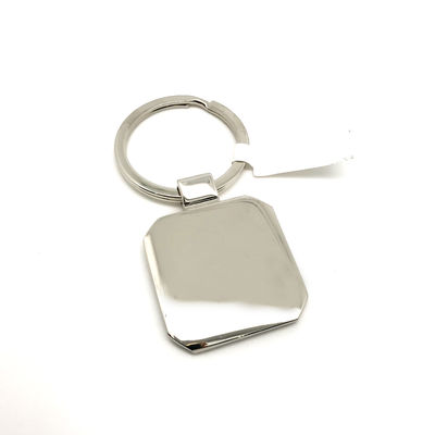 OEM/ODM Disponibile porta chiavi in metallo in argento con logo personalizzato per le esigenze aziendali