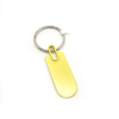 Porta chiavi in lega di zinco in metallo colore giallo 19x79x6mm