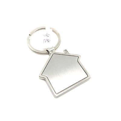 Portachiavi OEM in lega di zinco 44x75x6mm Colore argento