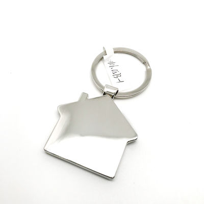 Portachiavi OEM in lega di zinco 44x75x6mm Colore argento