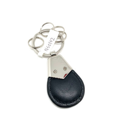 Portachiavi in pelle resistente con opzioni di colore disponibili per il design del portafogli