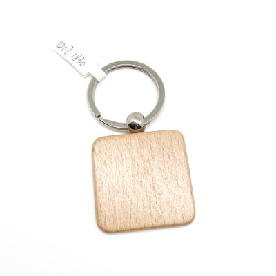 Portachiavi in legno naturale inciso Eco-friendly 2-10mm