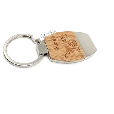Portachiavi in legno inciso personalizzato Decorazione regalo ecologico con bellezza in legno naturale