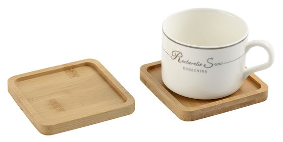 6- Tazze di sughero in sughero/PU con base di design speciale assorbente