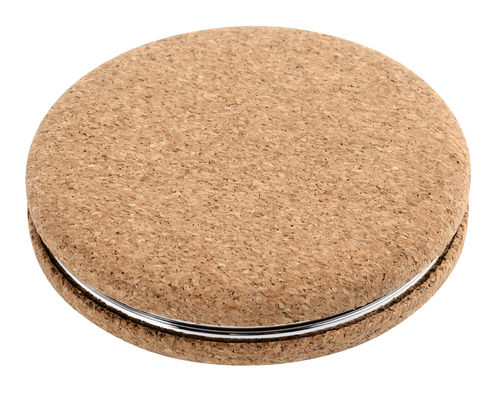 Custom PU Logo a doppio lato Pocket Mirror Compact Pieghevole per On the Go Beauty