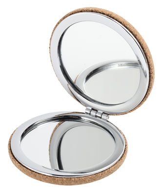 Custom PU Logo a doppio lato Pocket Mirror Compact Pieghevole per On the Go Beauty