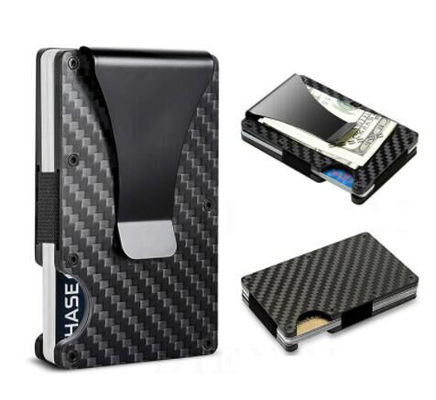 Alumini PU Portante di carte di credito Portafoglio RFID Bloccante Organizzatore per 8-10 carte