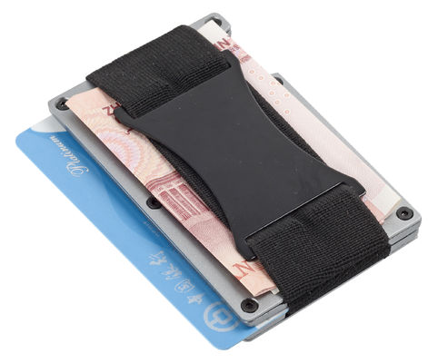 Classic PU Aluminum RFID Bloccante Portafoglio Organizza Protegge 8-10 Carte