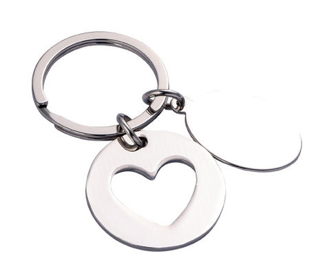 Porta chiavi in metallo con logo personalizzato con confezione in polibag individuale