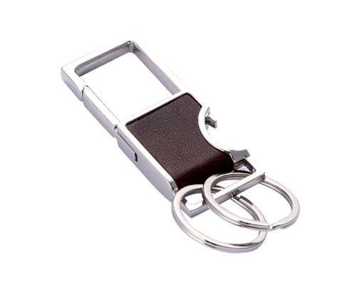Porta chiavi in pelle in rilievo personalizzato in imballaggio polibag