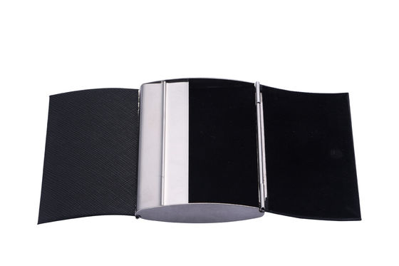 Tenitore di biglietti da visita per biglietti da visita professionali Slim Metal Snap Closure