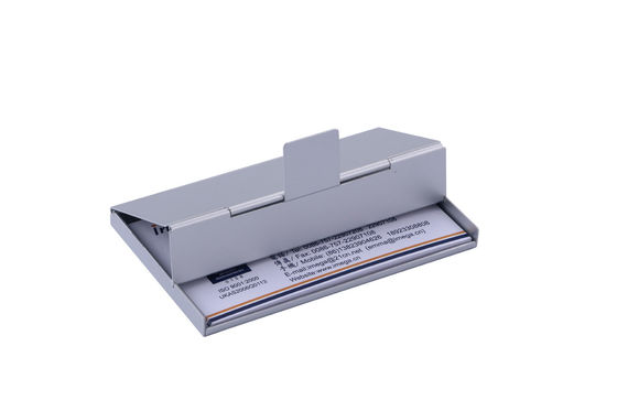 Cassa per schede metalliche / portabiglietti con chiusura rapida