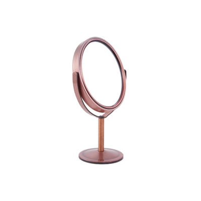 Tavolo rotante a 360 gradi, supporto per lo specchio di trucco con ingrandimento a doppio lato 1X/2X