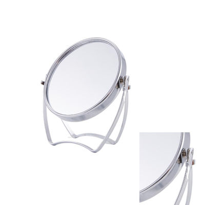 Luxury 360° Rotatabile 1X/2X Magnificazione Specchio da tavolo cosmetico con base regolabile in cuoio PU