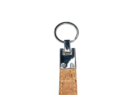 Regalo di cuoio in serie di pubblicità del ricordo di Cork Plain Leather Keyring 12mm Keychains