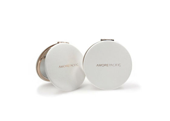 Specchietto inciso pieghevole 1cm di Rose Gold Metal Compact Mirror densamente