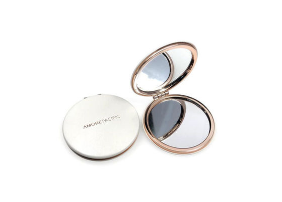Specchietto inciso pieghevole 1cm di Rose Gold Metal Compact Mirror densamente