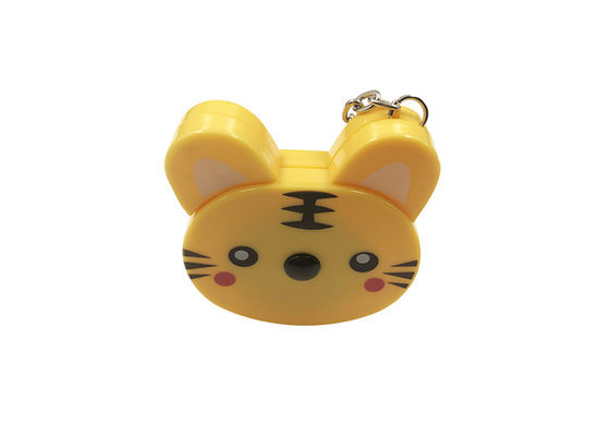Sarto di plastica Animal Metal dell'ABS sveglio di Tiger Retractable Tape Measure