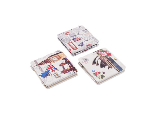 L'unità di elaborazione di Mini Cosmetic Pocket Mirror del quadrato riveste di pelle l'ABS Digital che stampa il modello