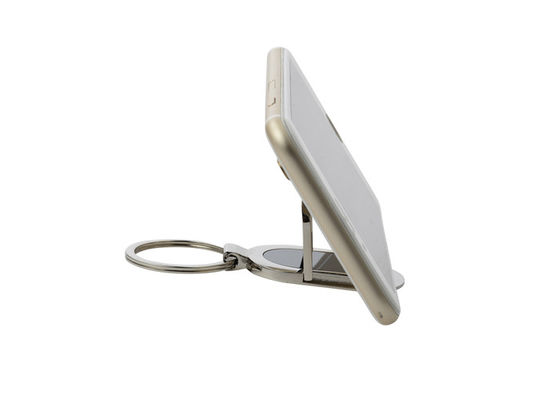 Anello portachiavi in lega di zinco a catena chiave personale del supporto del telefono del supporto del metallo di ellisse