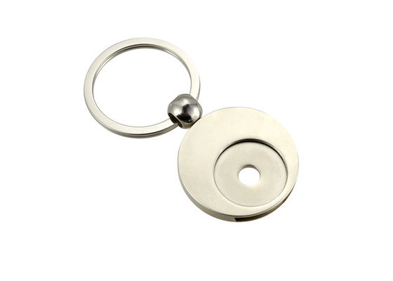 Giro di compera dell'automobile dell'anello portachiavi della moneta del carrello personale metallo in lega di zinco