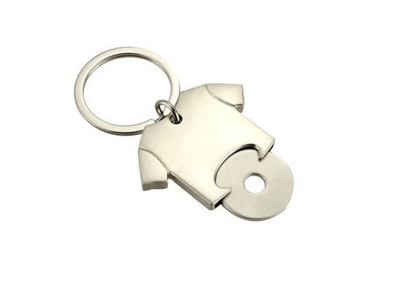 Forma a catena chiave del cuore della moneta dell'automobile