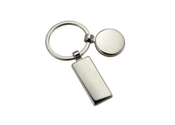 Ente su ordinazione di rettangolo del pendente di Logo Metal Keychain Holder Cute di promozione