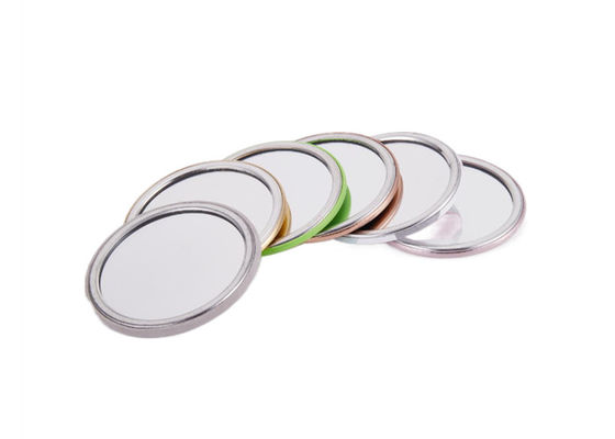 Mini Unique Silver Compact Mirror ha inciso incidere il metallo Logo Single Sides