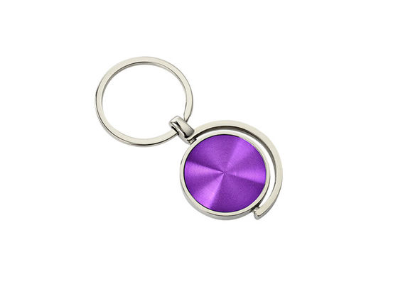 Supporto a catena chiave del metallo del modello del CD variopinto intorno alla catena chiave in lega di zinco JR023