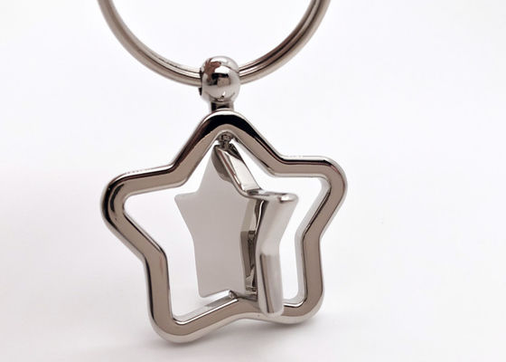 La catena chiave a catena sveglia della stella del ferro di chiave del metallo del regalo del ricordo ammassa ferro rotabile