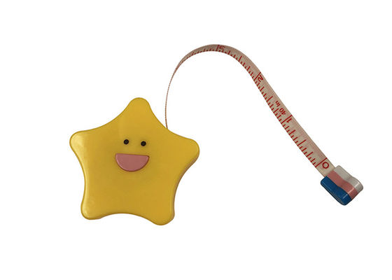 Sarto di plastica Soft Tape Measure per il regalo di pubblicità spesso sveglio della stella 14mm del corpo