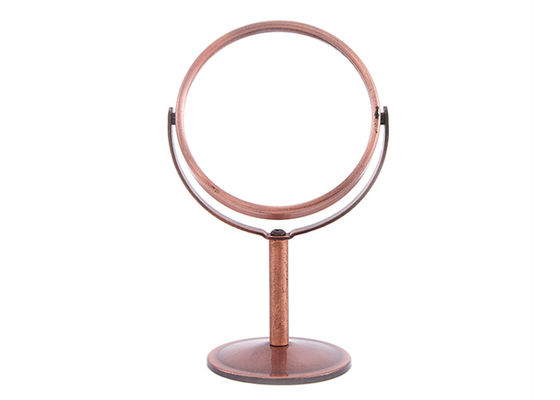 Doppi lati Mini Rose Desk Top Mirror dello specchio cosmetico rotabile rotondo della Tabella