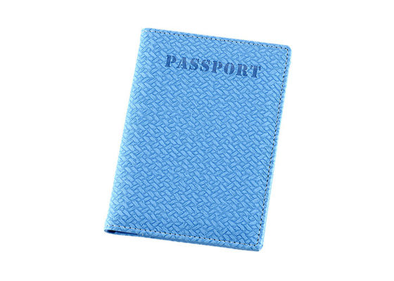 Regalo di cuoio di pubblicità di rettangolo delle donne del supporto del passaporto dell'unità di elaborazione del tessuto