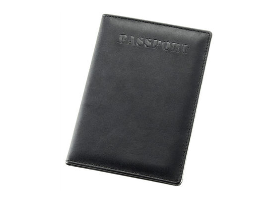 Il supporto solido del passaporto di viaggio di rettangolo ha personalizzato Logo Pu Leather Passport Holder