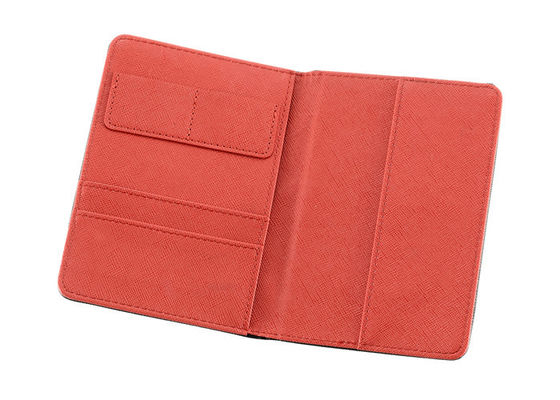 Supporto di cuoio del passaporto dell'unità di elaborazione del modello di viaggio del passaporto di rettangolo trasversale del supporto