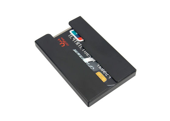 Supporto aperto di acciaio inossidabile della fibra di Wallet Purse Carbon dell'organizzatore della carta di credito