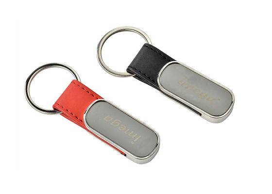 Laser di cuoio di cucitura Logo Zinc Alloy Leather Holder della catena chiave dell'unità di elaborazione per le chiavi